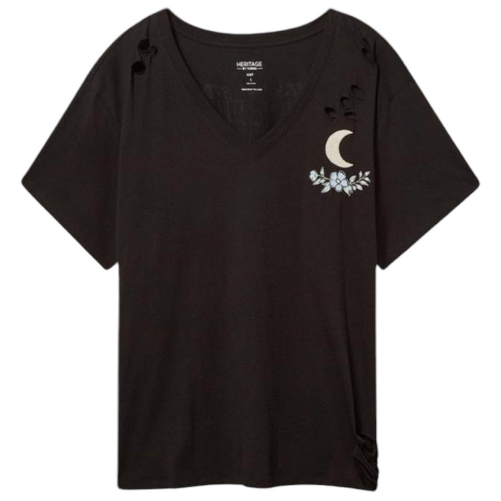 NWT Torrid Black Mystical Palmistry Tee - Picture 2 of 7